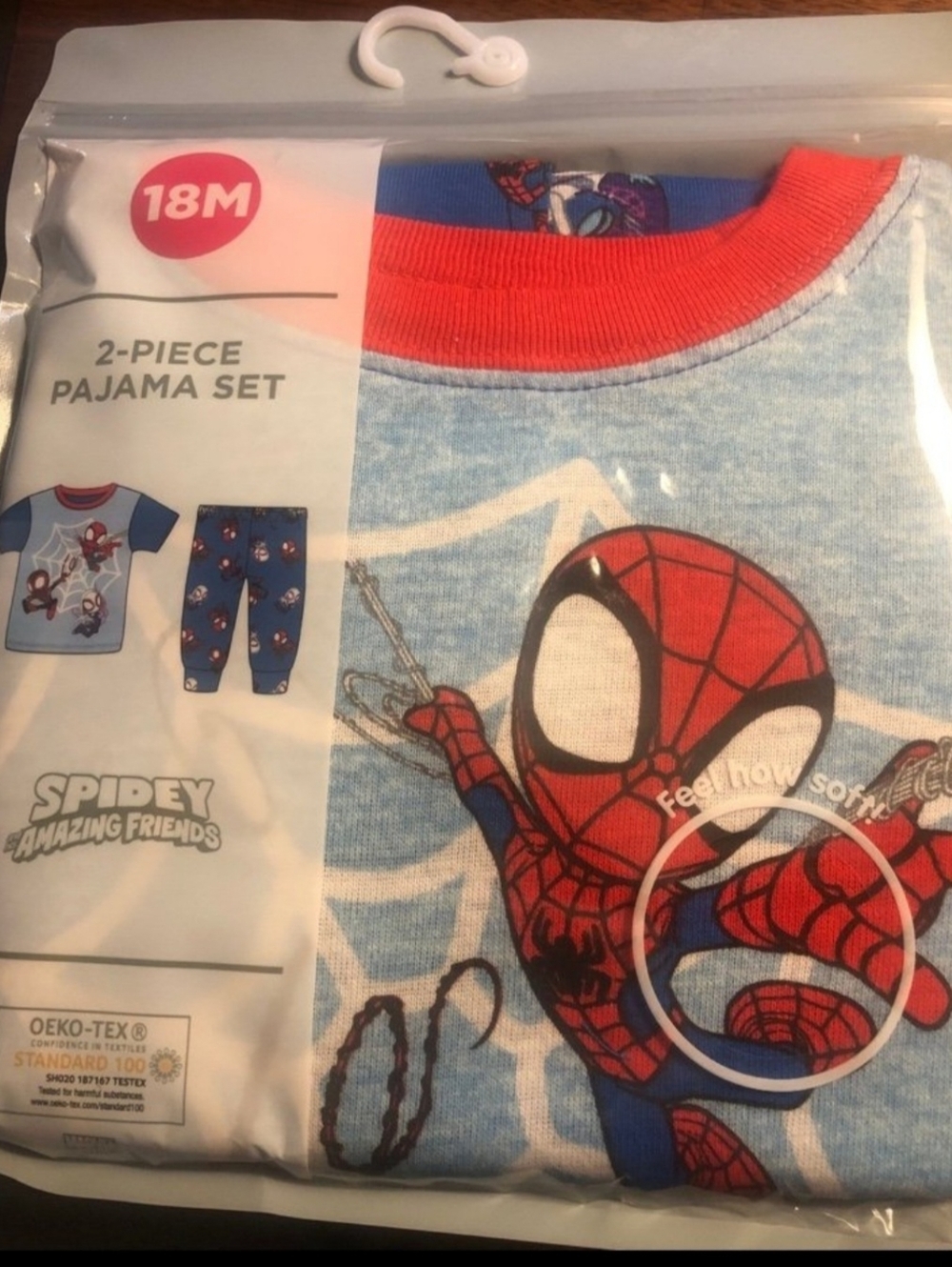 Marvel Spidey/Friends 2-piece Toddler boy pajama set Size 18 Months - Picture 6 of 6